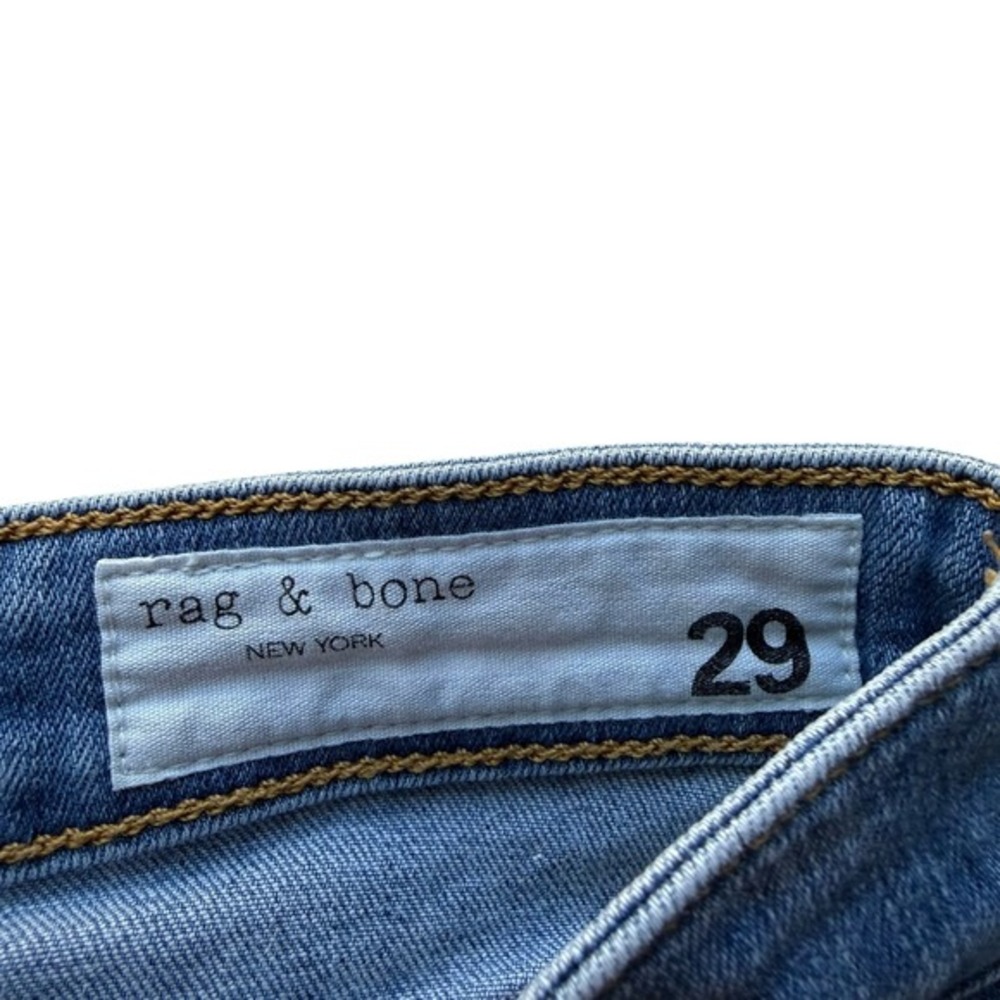 Rag & Bone Nina High Rise Ankle Skinny Jeans Button Fly Montana Wash Size 29 - Picture 5 of 8